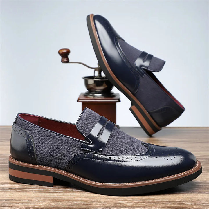 Brexley Leather Brogue Loafers