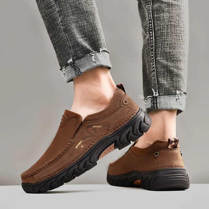 Leone Genuine Leather Slip-On Shoe