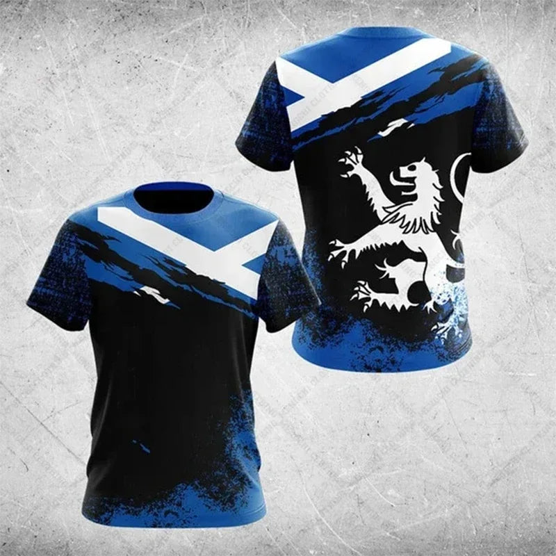 Scotland Rugby Style Fan Jersey