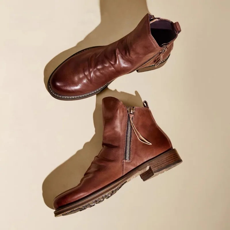 Eliza©| Leather Chelsea Boots