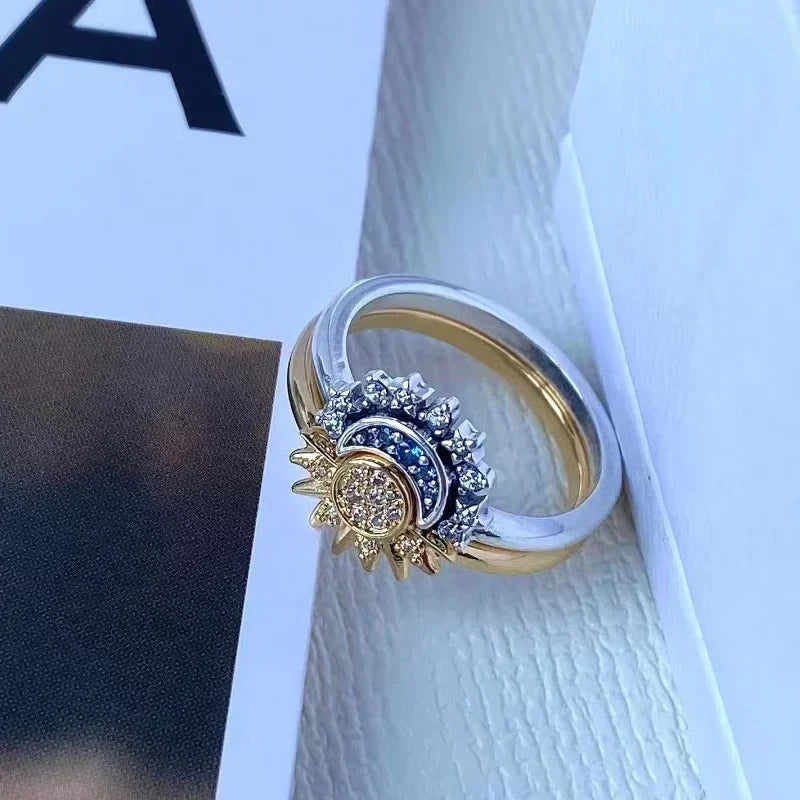 Sun and Moon Eclipse Rings (Pair)