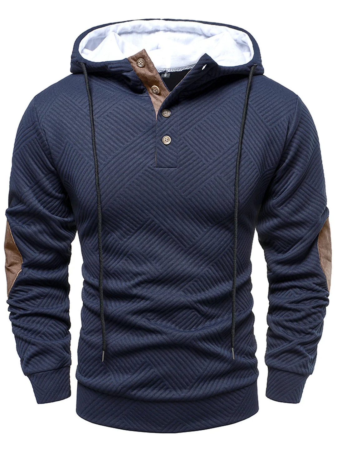James™ | Men's Hooded Sweatshirt with Textured Structure