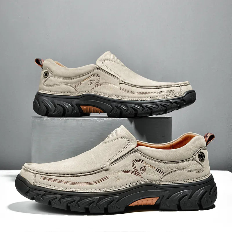 Leone Genuine Leather Slip-On Shoe