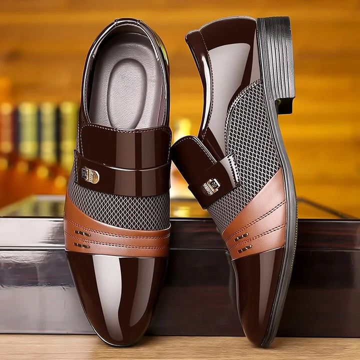 MILO™ | Men's Leather Sneakers with Thick Sole - Eliza©