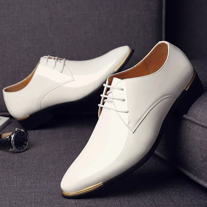 HENRY™ | Men’s Patent Leather Slippers in British Style - Eliza©
