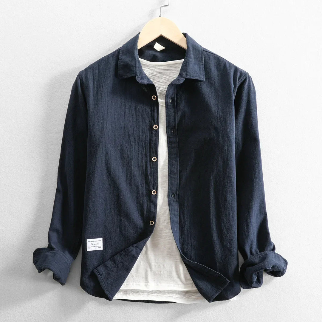 Grayson Breezy Cotton Long-Sleeve Shirt
