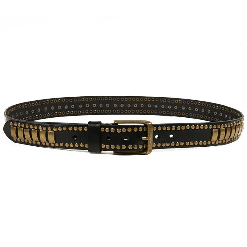 Heritage Leather Brass Belt