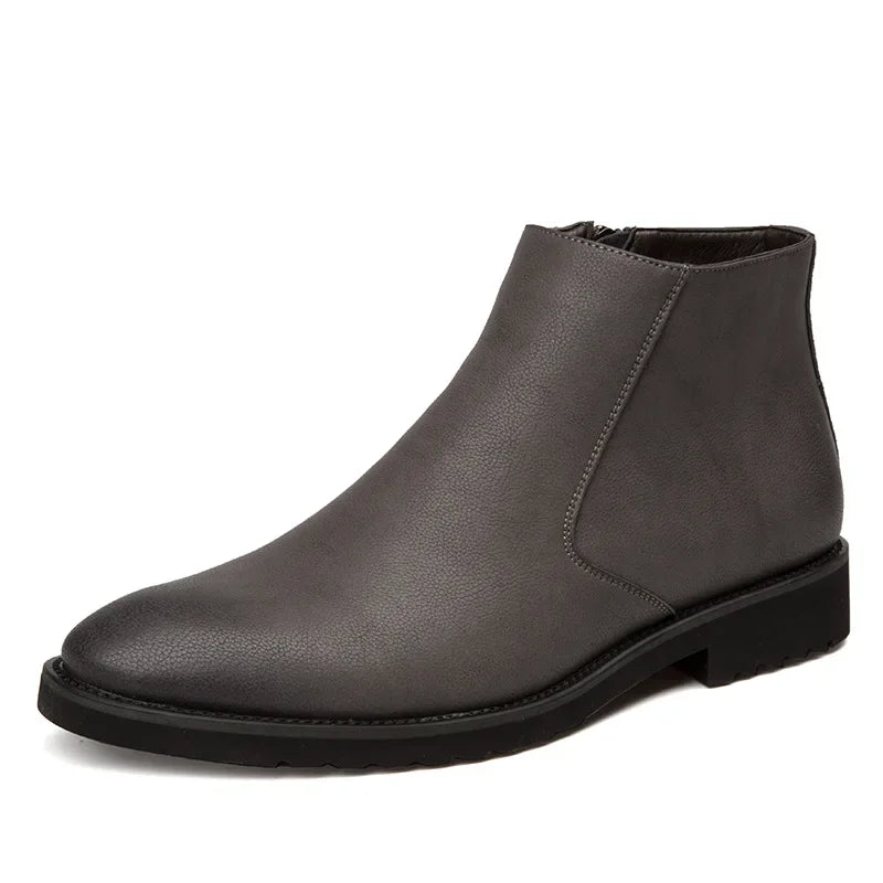 ERIK™ | SPRING LEATHER ANKLE BOOTS FOR MEN - Eliza©