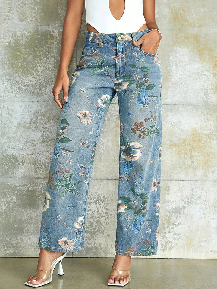 Alice Floral Jeans