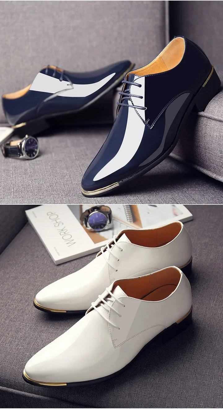 HENRY™ | Men’s Patent Leather Slippers in British Style - Eliza©