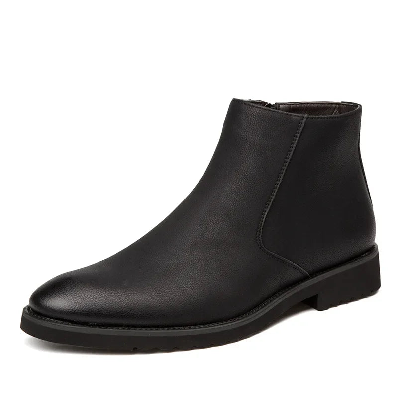 ERIK™ | SPRING LEATHER ANKLE BOOTS FOR MEN - Eliza©