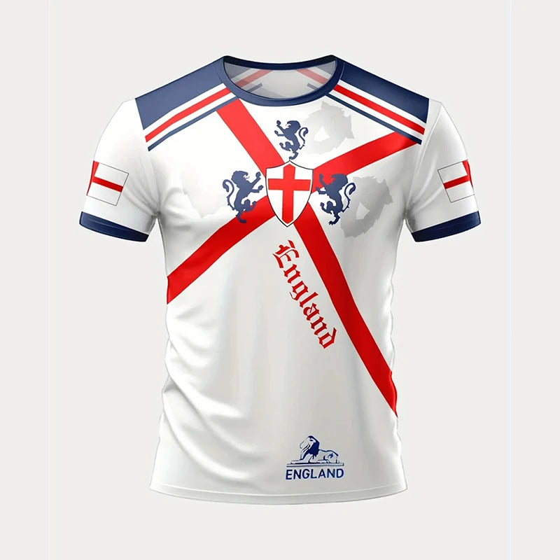 England Flag Graphic Sports Fan Jersey