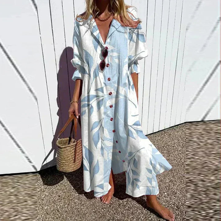 Marina | Bohemian V-Neck Maxi Dress