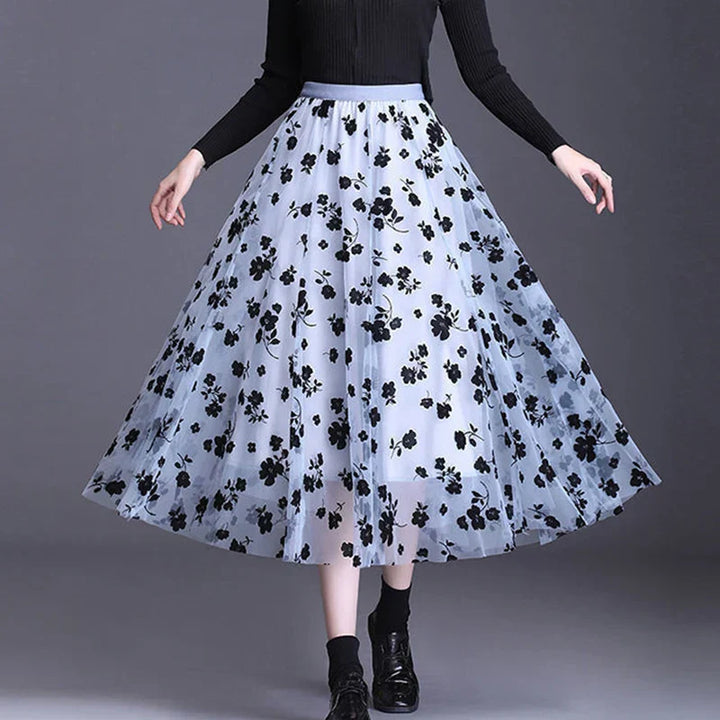 Whisper Floral Midi Skirt