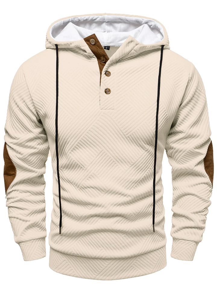 James™ | Men's Hooded Sweatshirt with Textured Structure