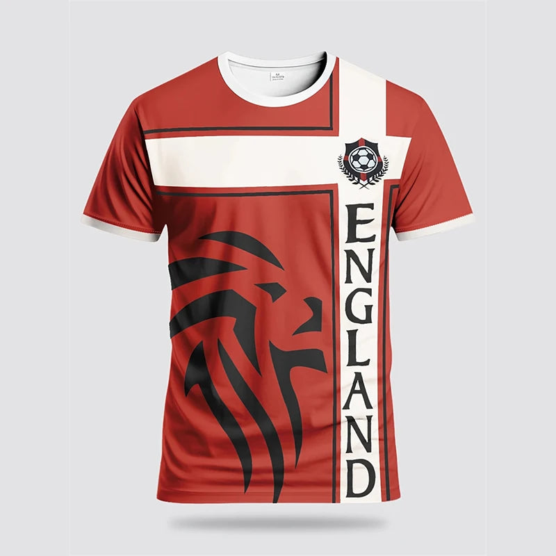 England Flag Graphic Sports Fan Jersey