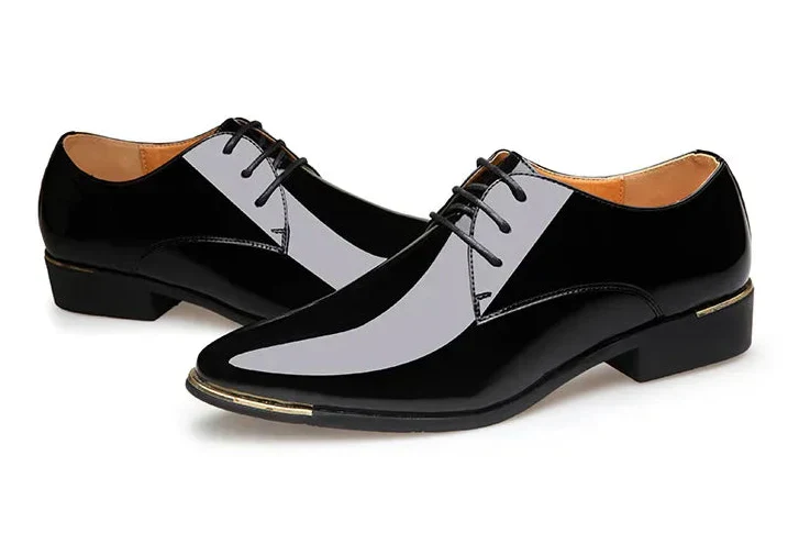 HENRY™ | Men’s Patent Leather Slippers in British Style - Eliza©