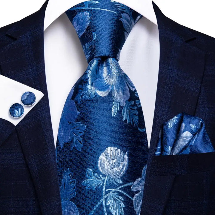 Royal Blue Paisley – 3-Piece Tie Set