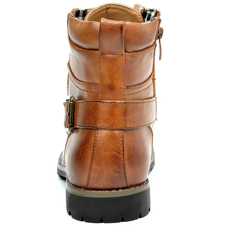 Eliza© Damon | Leather Lace-Up Ankle Boots