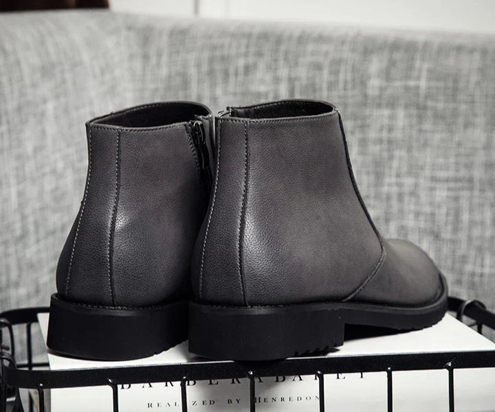 ERIK™ | SPRING LEATHER ANKLE BOOTS FOR MEN - Eliza©