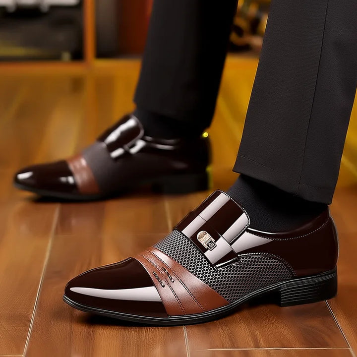 MILO™ | Men's Leather Sneakers with Thick Sole - Eliza©