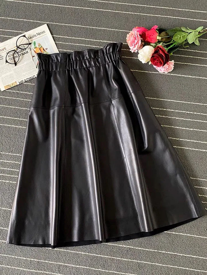Arden Midi Leather Skirt