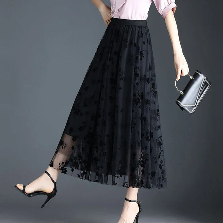 Whisper Floral Midi Skirt
