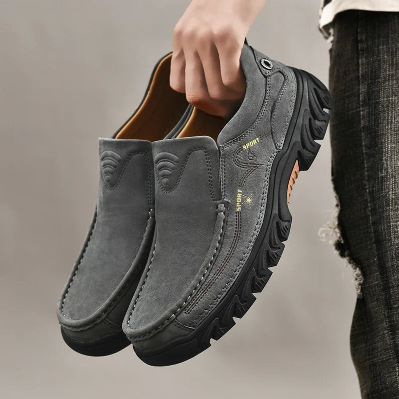 Leone Genuine Leather Slip-On Shoe