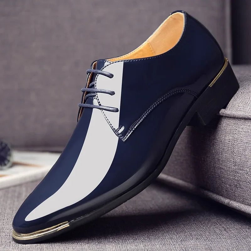 HENRY™ | Men’s Patent Leather Slippers in British Style - Eliza©