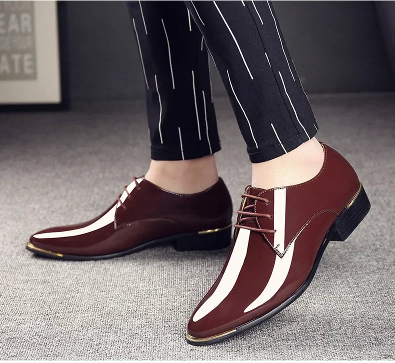 HENRY™ | Men’s Patent Leather Slippers in British Style - Eliza©