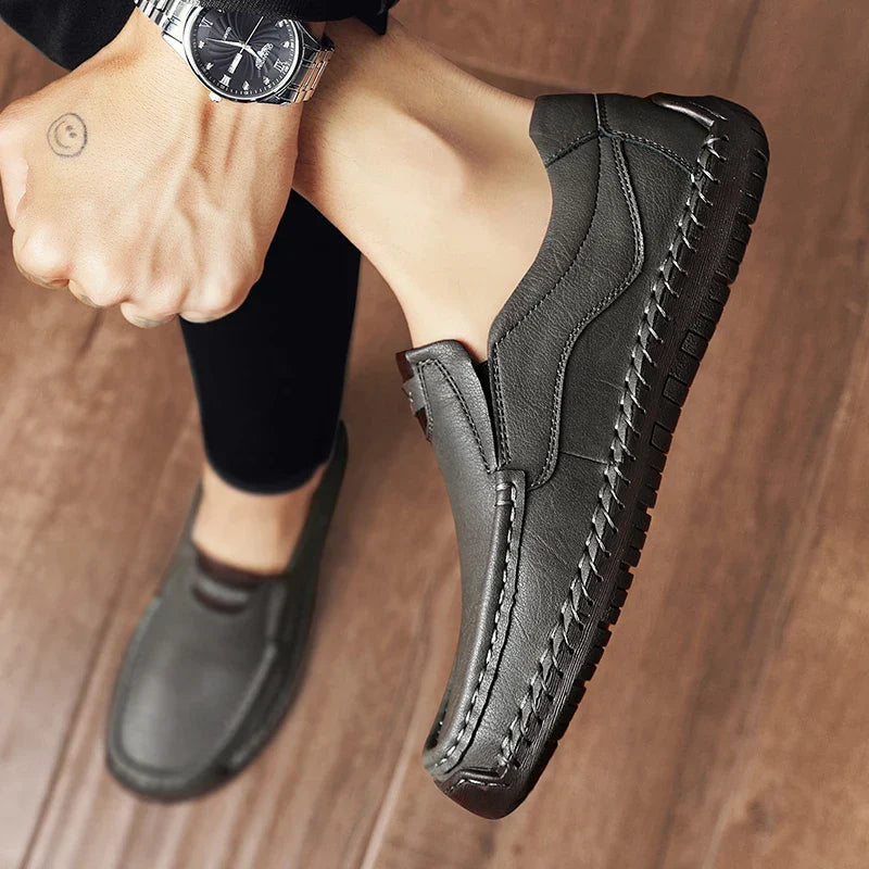 Romano Genuine Leather Slip-On Shoe