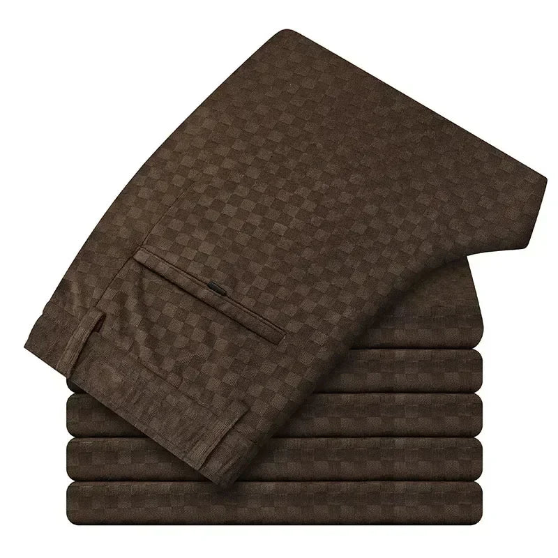 Checkered Corduroy Pants