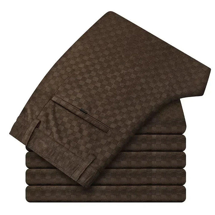 Checkered Corduroy Pants