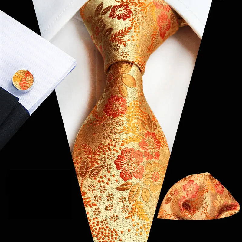 Floral Elegance – 3-Piece Tie Set