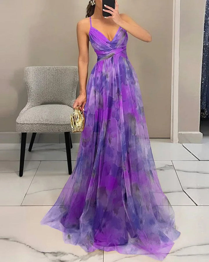 Claudia™ | Charming Long Floral Dress