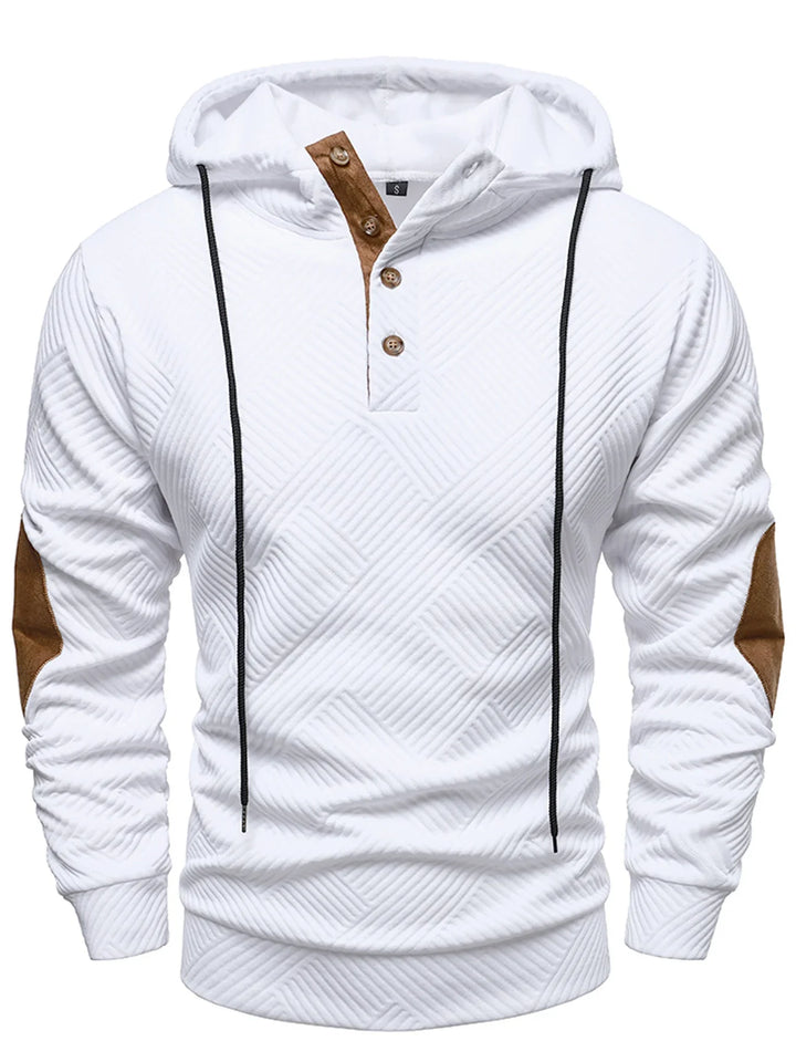 James™ | Men's Hooded Sweatshirt with Textured Structure