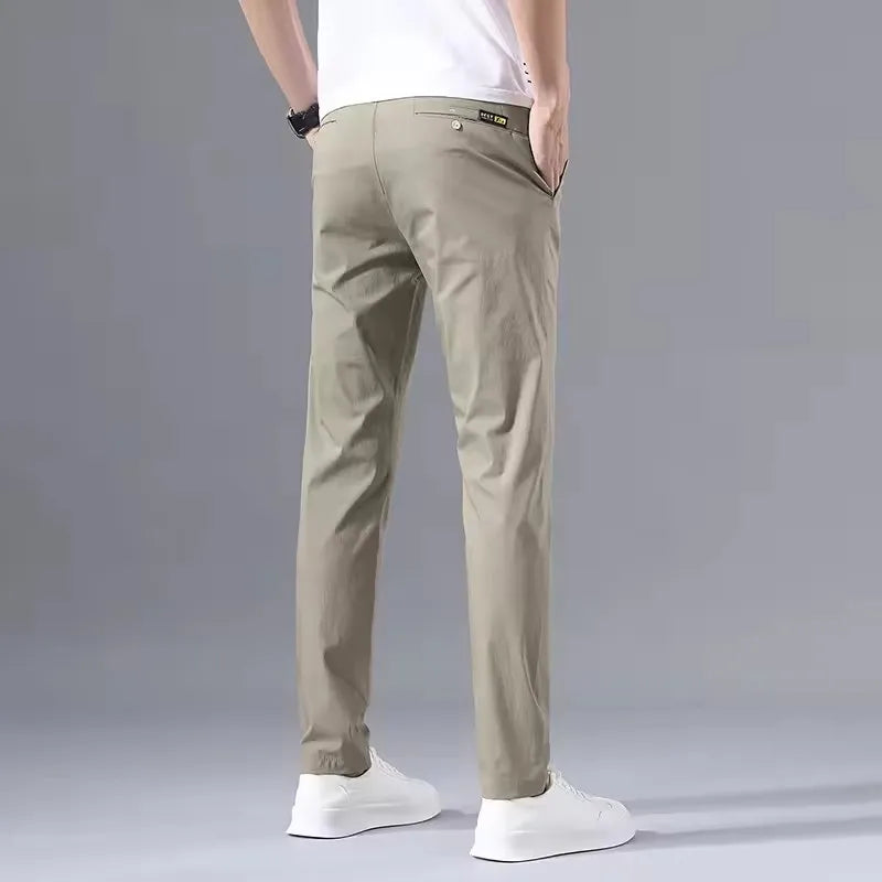 Men's Lightweight Slim Fit Pants – Breathable, Flexible, and Comfortable for Everyday Wear