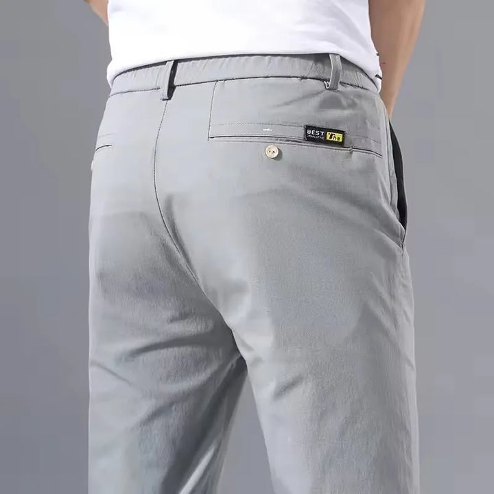 Men's Lightweight Slim Fit Trousers – Breathable, Flexible, and Comfortable for Everyday Wear