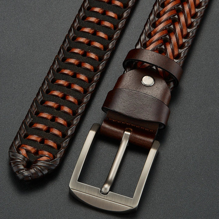 Travis Woven Genuine Leather Belt