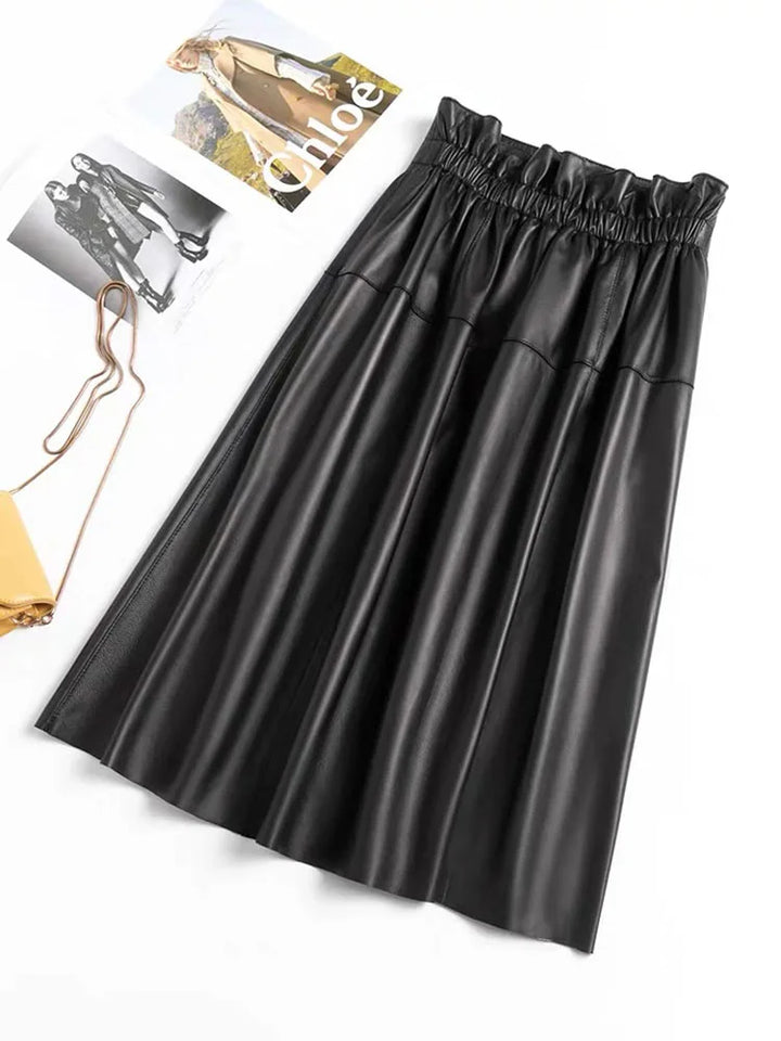 Arden Midi Leather Skirt