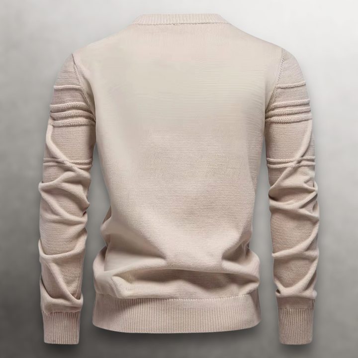 Sullivan Grid-Knit Cotton Sweater