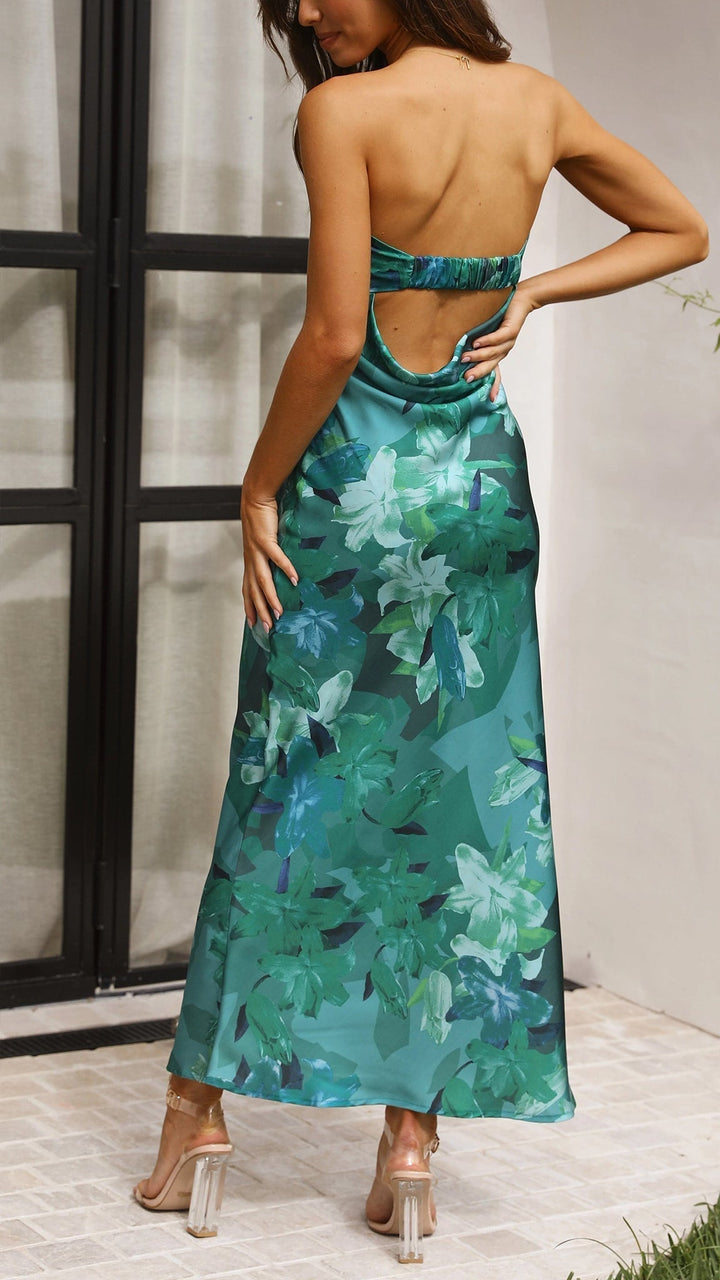 Bella | Sleeveless Floral Maxi Gown