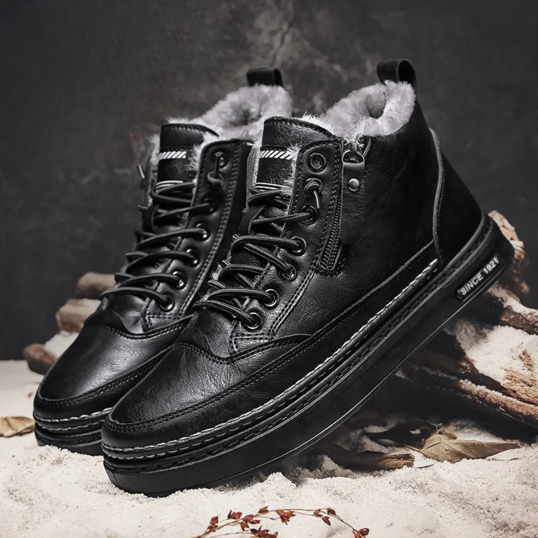 Eliza© Bryson™ | Leather Winter Ankle Boots
