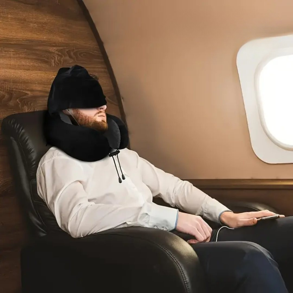 SleepNest™ | Travel Pillow with Hood
