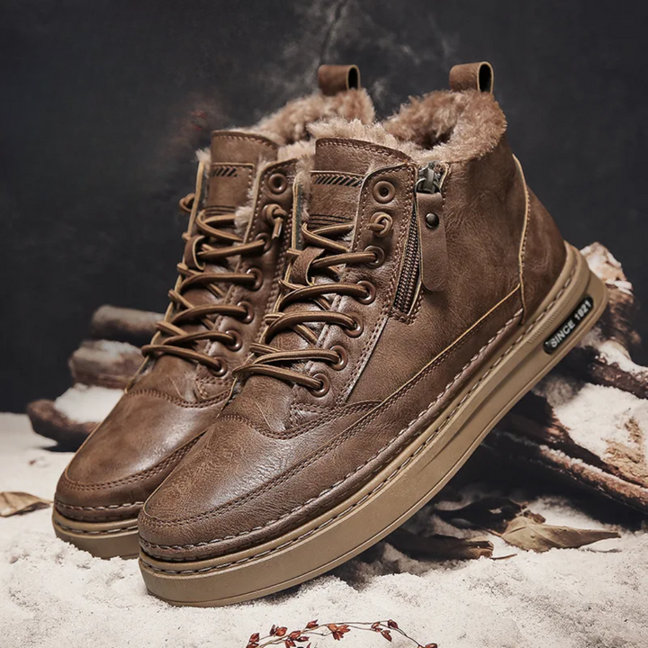 Eliza© Bryson™ | Leather Winter Ankle Boots