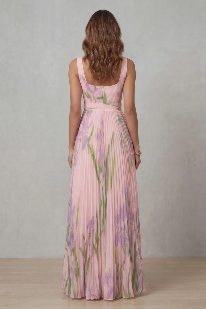 Vivienna –  Pleated maxi dress