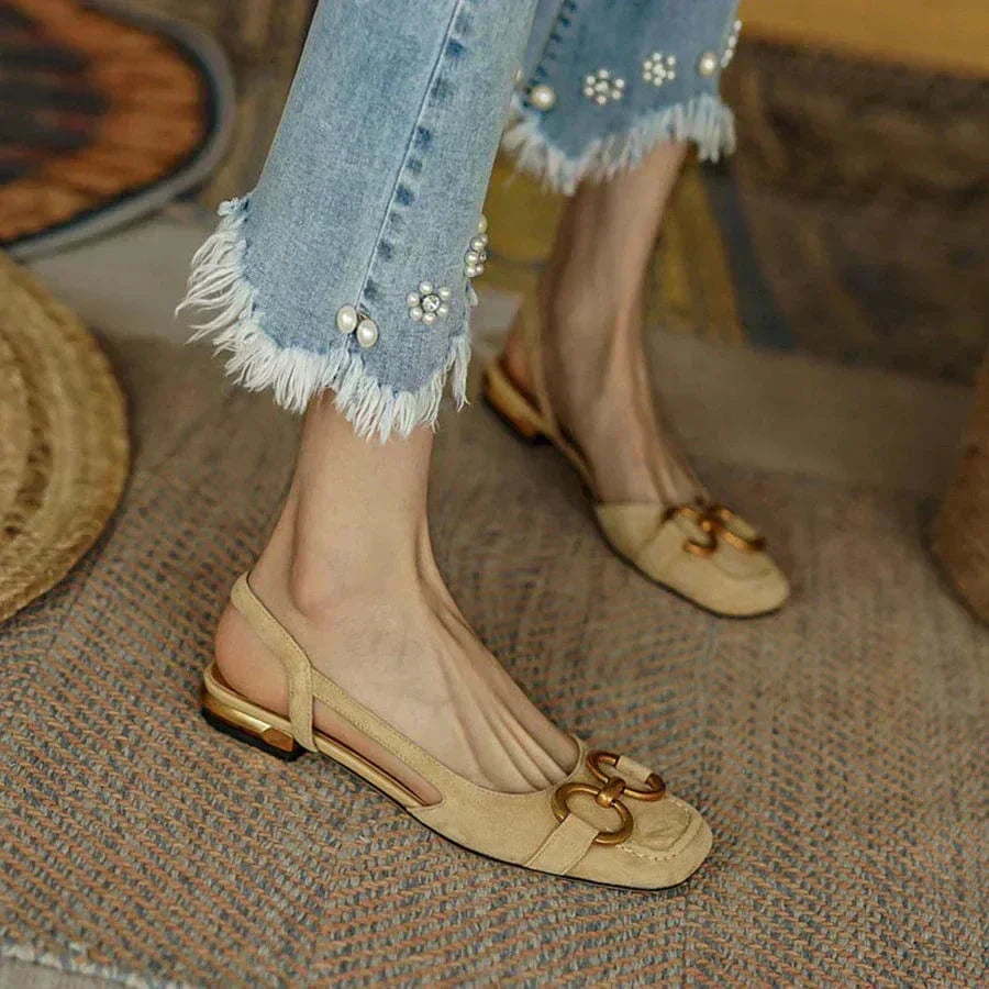 Matilda | Elegant Leather Slingbacks