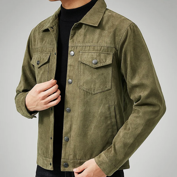 Country Road Suede-Feel Shirt-Jacket