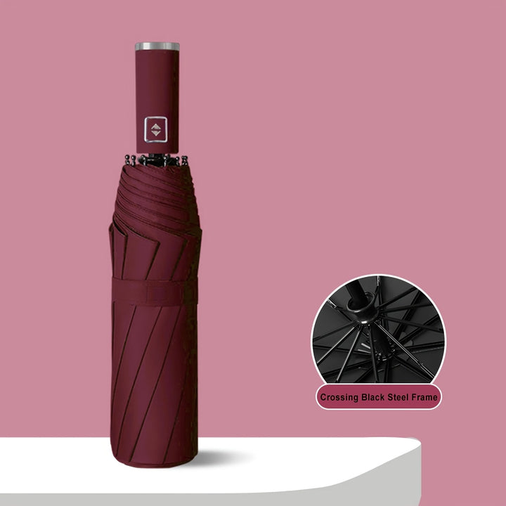 Automatic Folding Sun and Rain Umbrella