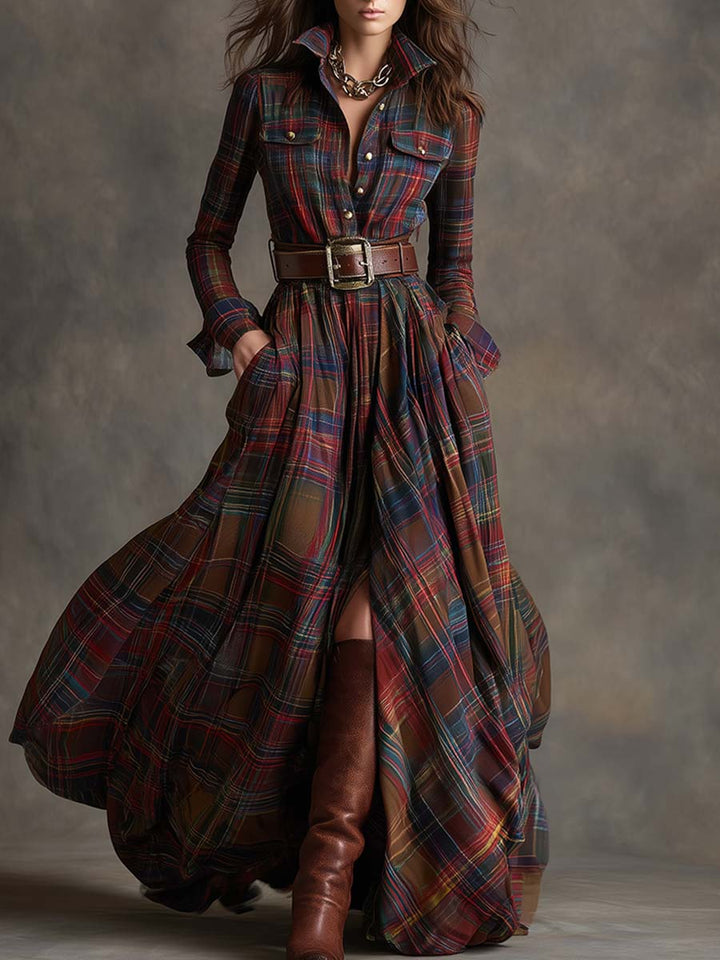 Lila | Belted Cotton Shirtdress